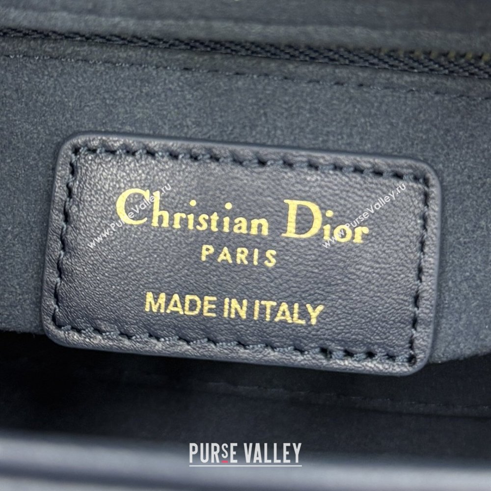 Dior Classic Mini Lady Dior Bag in Cannage Lambskin Midnight Blue 2026 M0505 0409 (BF-260409033)