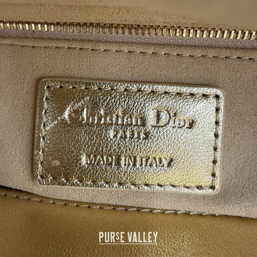 Dior Classic Mini Lady Dior Bag in Cannage Lambskin Aged Gold 2026 M0505 0409 (BF-260409034)