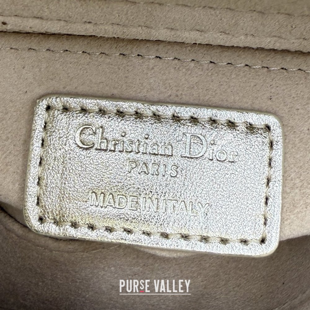 Dior Classic Mini Lady Dior Bag in Cannage Lambskin Light Gold 2026 M0505 0409 (BF-260409036)