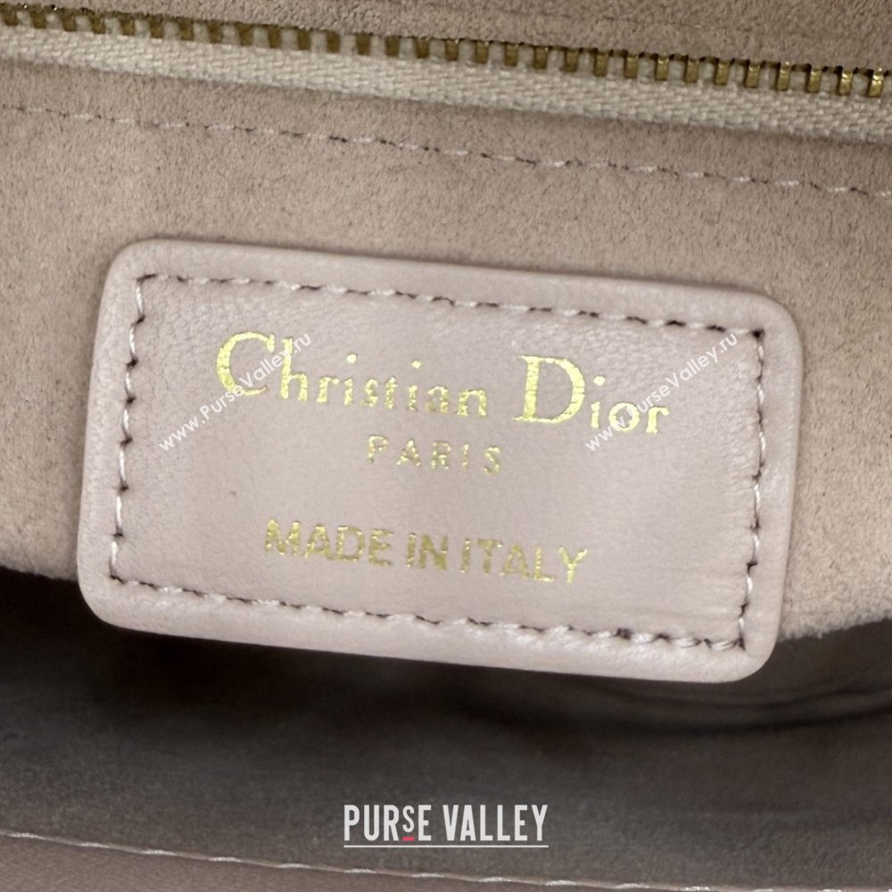 Dior Classic Mini Lady Dior Bag in Cannage Lambskin Blush Pink 2026 M0505 0409 (BF-260409038)