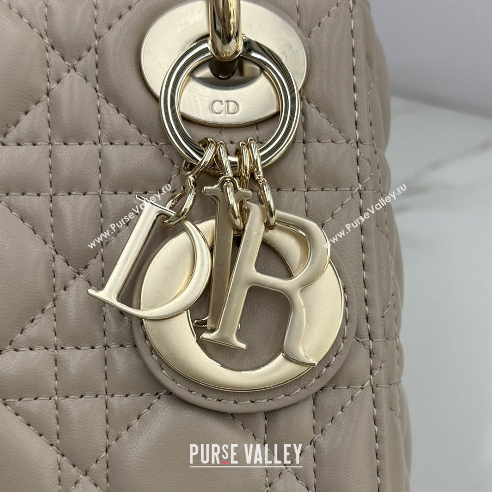 Dior Classic Mini Lady Dior Bag in Cannage Lambskin Blush Beige 2026 M0505 0409 (BF-260409039)