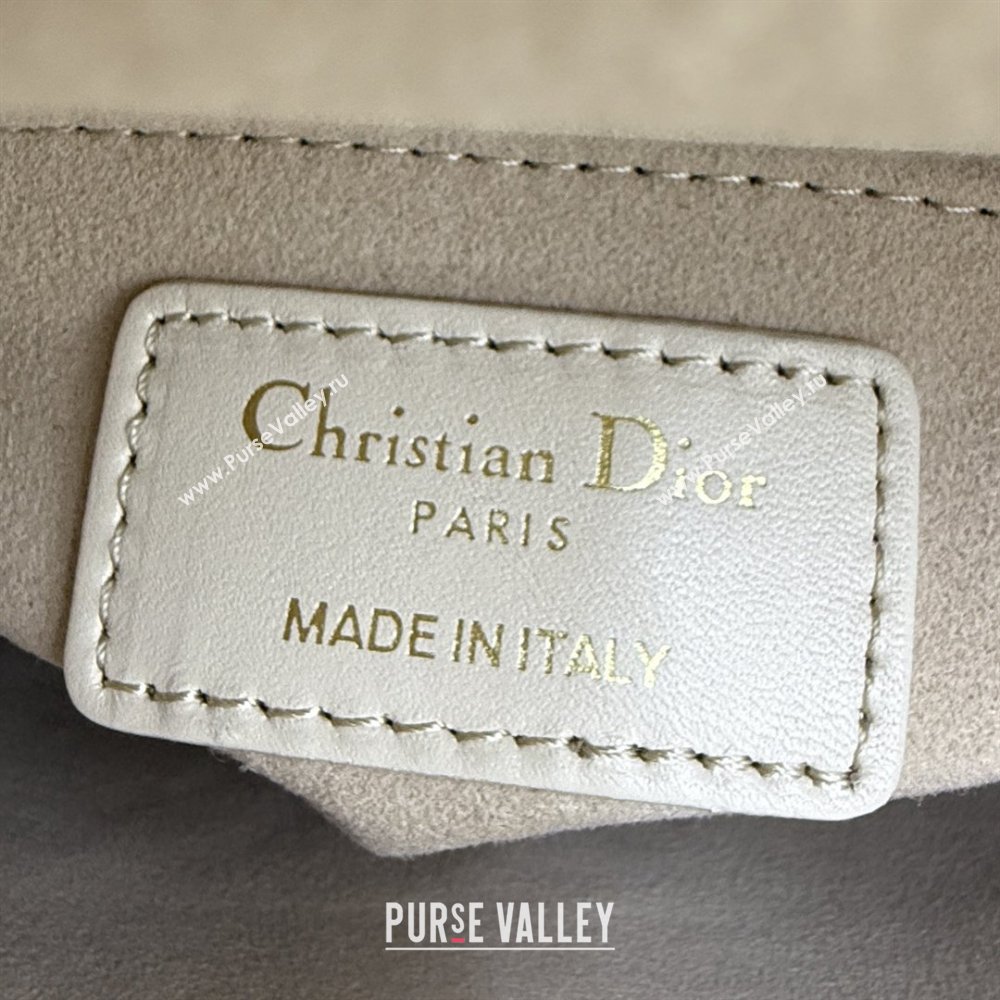 Dior Classic Mini Lady Dior Bag in Cannage Lambskin Pale Yellow 2026 M0505 0409 (BF-260409016)