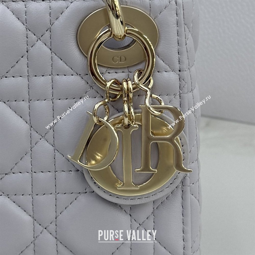 Dior Classic Mini Lady Dior Bag in Cannage Lambskin Dreamy Purple 2026 M0505 0409 (BF-260409042)