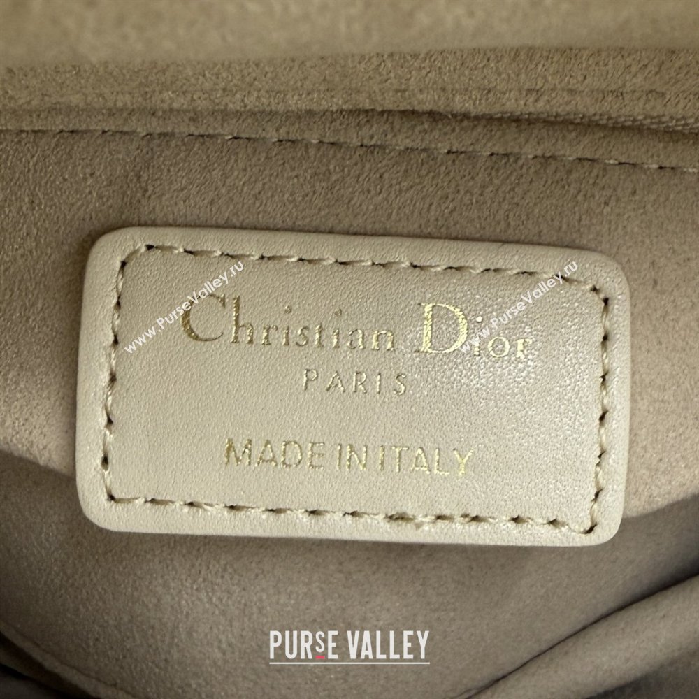 Dior Classic Mini Lady Dior Bag in Cannage Lambskin Light Beige 2026 M0505 0409 (BF-260409046)