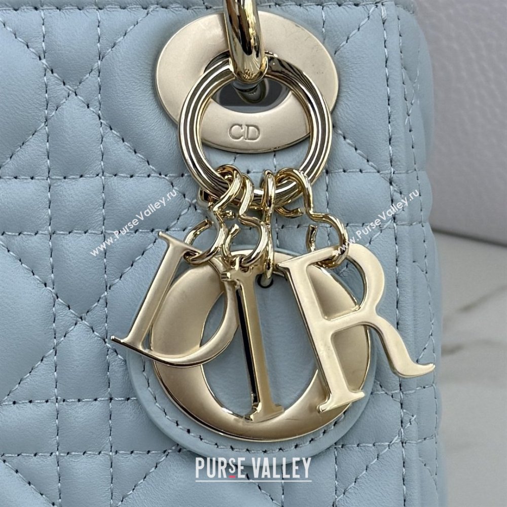Dior Classic Mini Lady Dior Bag in Cannage Lambskin Space Blue 2026 M0505 0409 (BF-260409020)