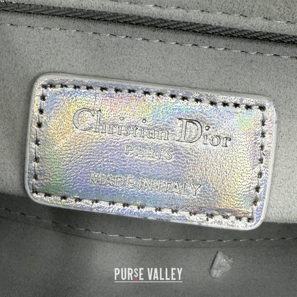 Dior Classic Mini Lady Dior Bag in Cannage Lambskin Iridescent Silver 2026 M0505 0409 (BF-260409014)