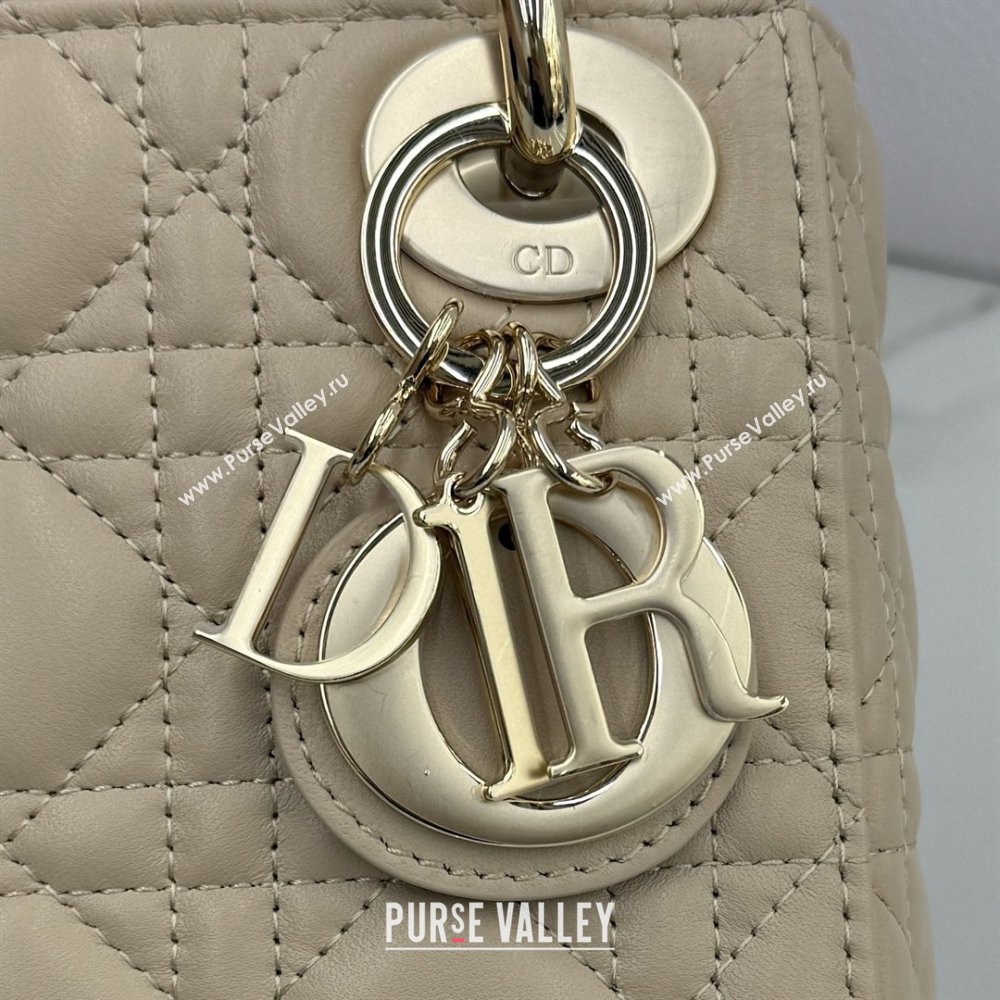 Dior Classic Mini Lady Dior Bag in Cannage Lambskin Caramel Beige 2026 M0505 0409 (BF-260409023)