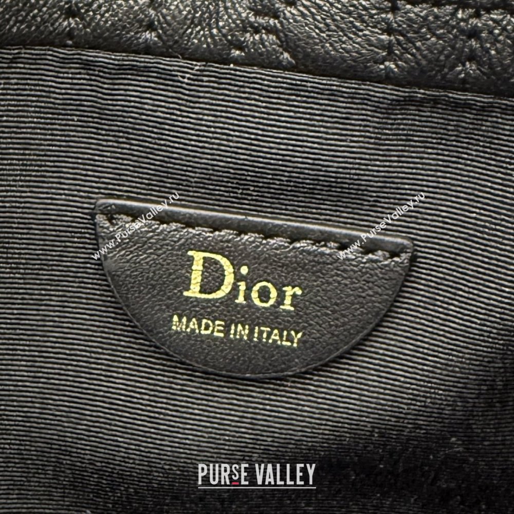 Dior Adiorable Mini Bucket Bag in Cannage Lambskin Black 2026 S2611 (BF-260409069)