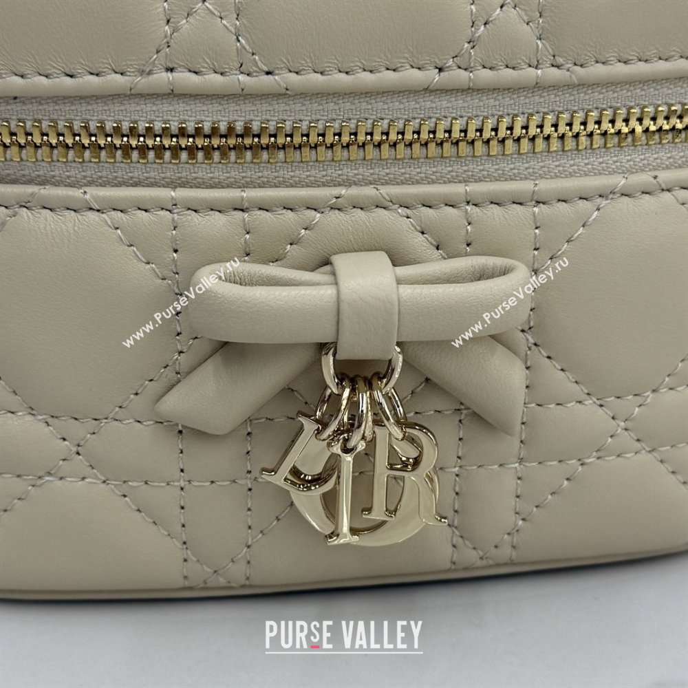 Dior Mini Vanity Bag in Cannage Lambskin Beige 2026 S2603 (BF-260409072)