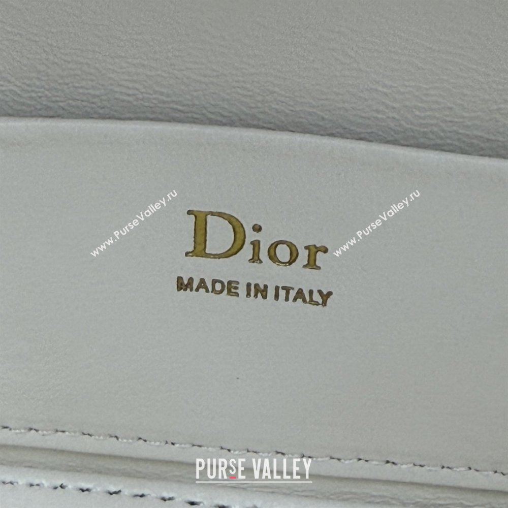Dior Mini Vanity Bag in Cannage Lambskin White 2026 S2603 (BF-260409073)