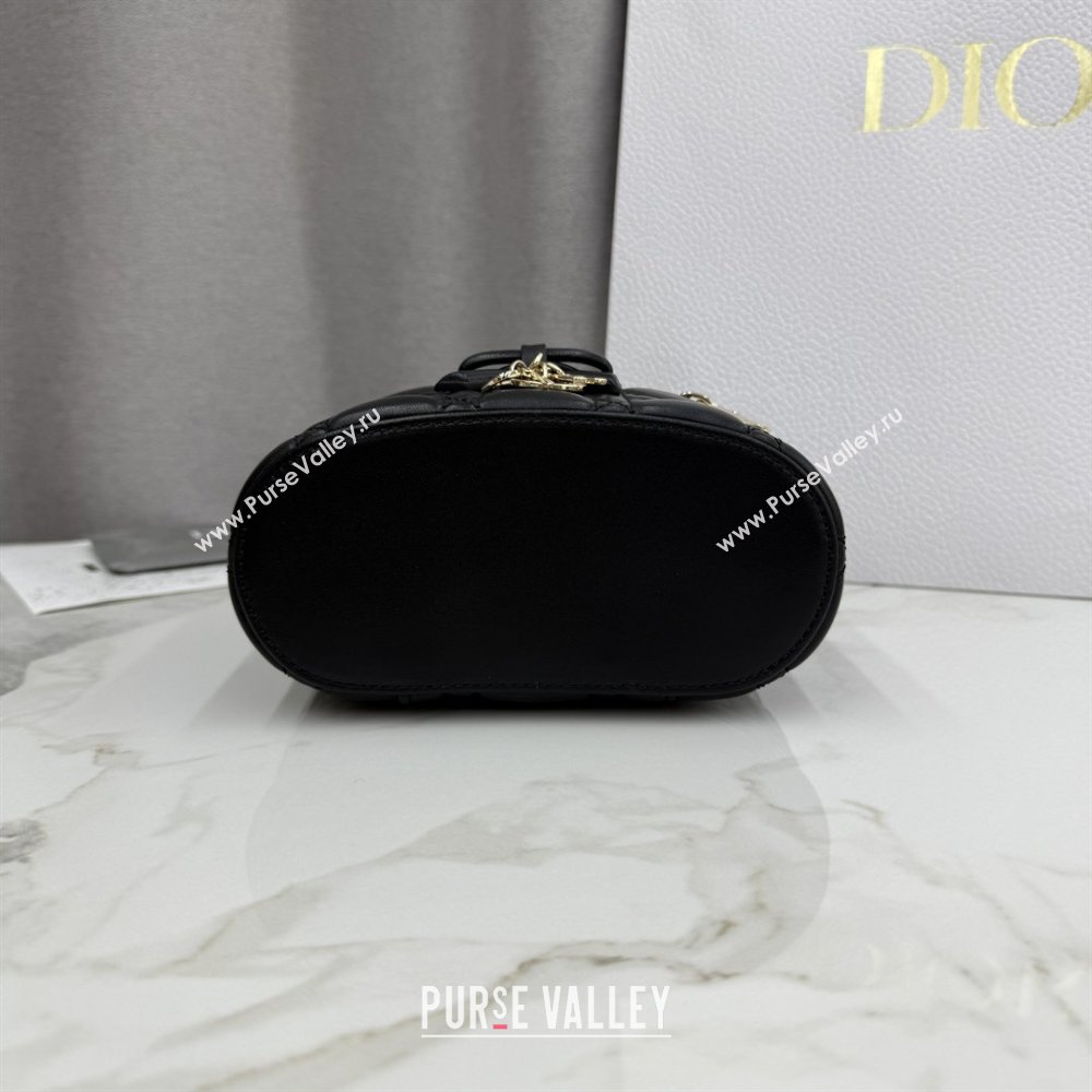 Dior Mini Vanity Bag in Cannage Lambskin Black 2026 S2603 (BF-260409074)