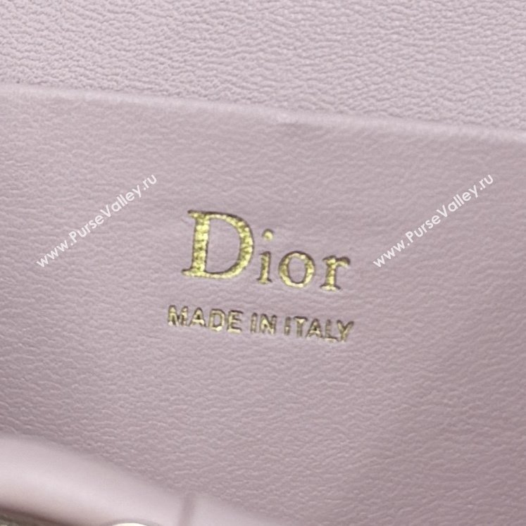 Dior Mini Vanity Bag in Cannage Lambskin Rose Soupir Pink 2026 S2603 (BF-260409075)