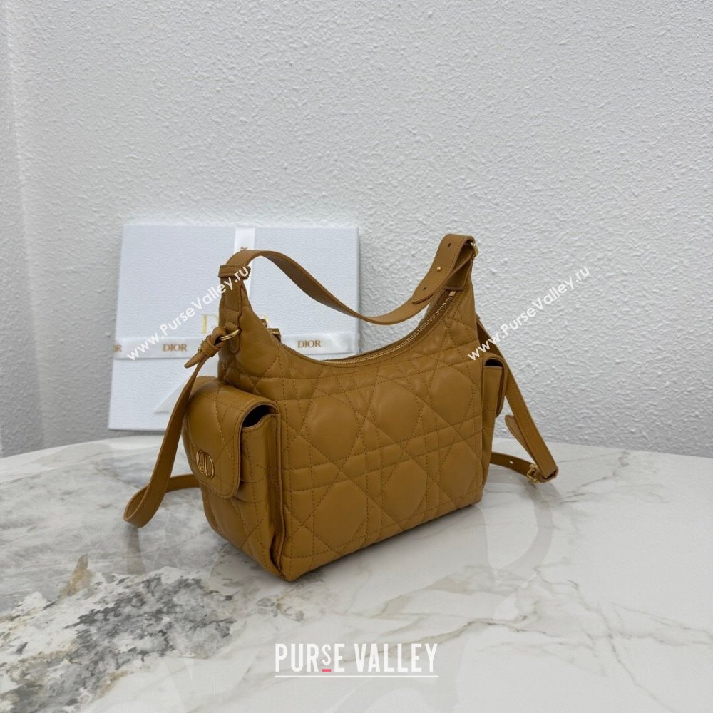 Dior Medium D-Dream Bag in Macrocannage Lambskin Gold-Tone 2025 M6323 (XXG-250806014)