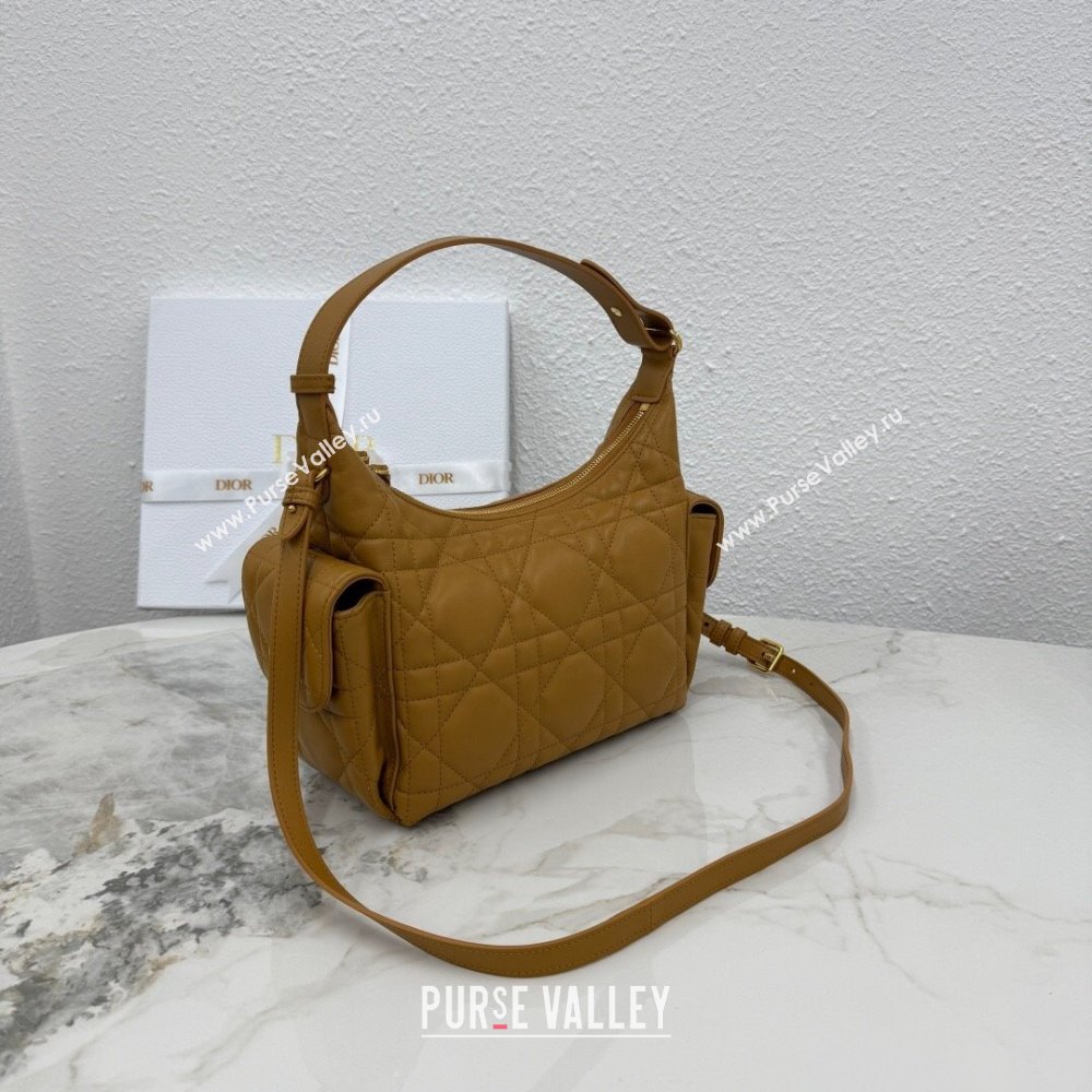 Dior Medium D-Dream Bag in Macrocannage Lambskin Gold-Tone 2025 M6323 (XXG-250806014)