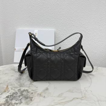 Dior Medium D-Dream Bag in Macrocannage Lambskin Black 2025 M6323 (XXG-250806015)