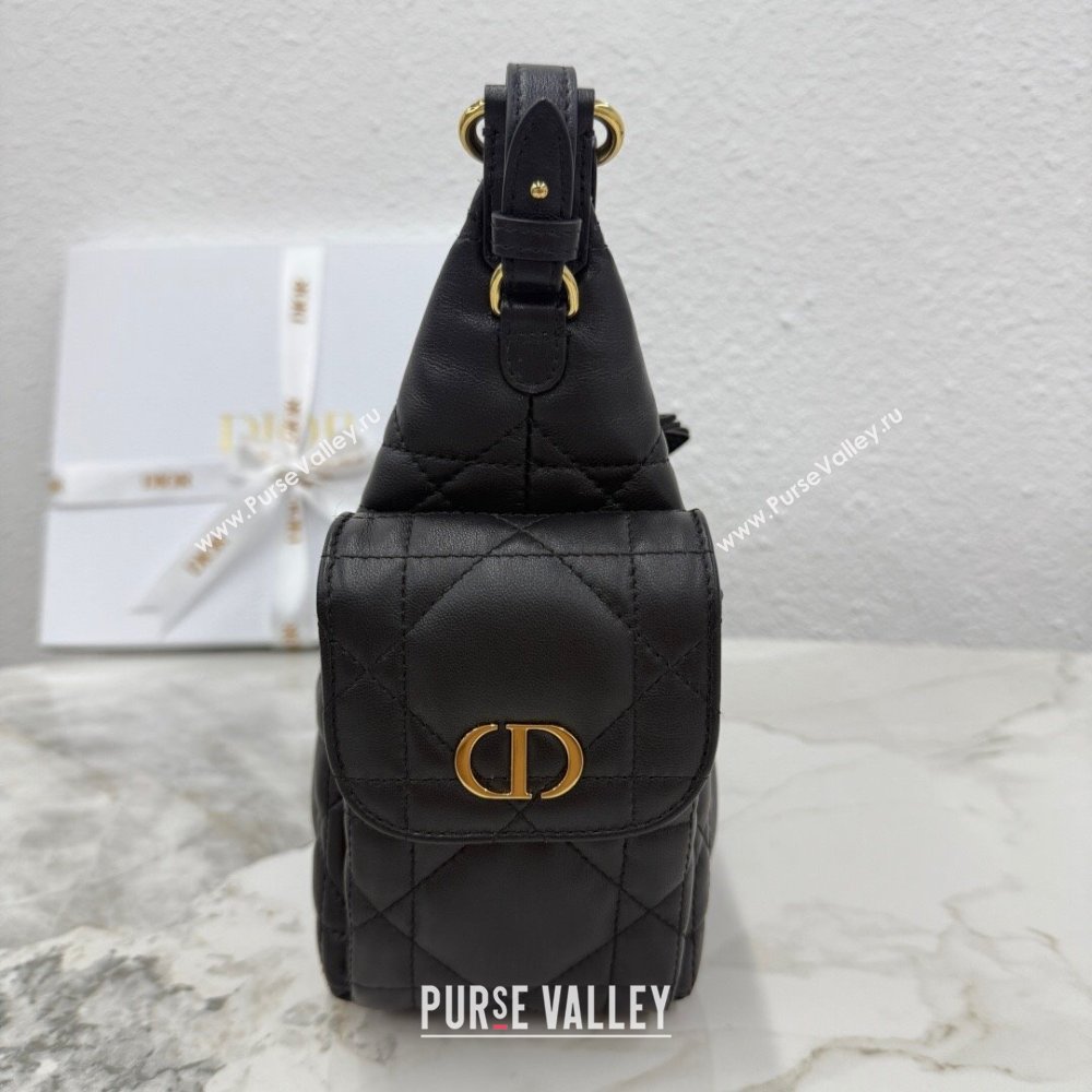 Dior Medium D-Dream Bag in Macrocannage Lambskin Black 2025 M6323 (XXG-250806015)