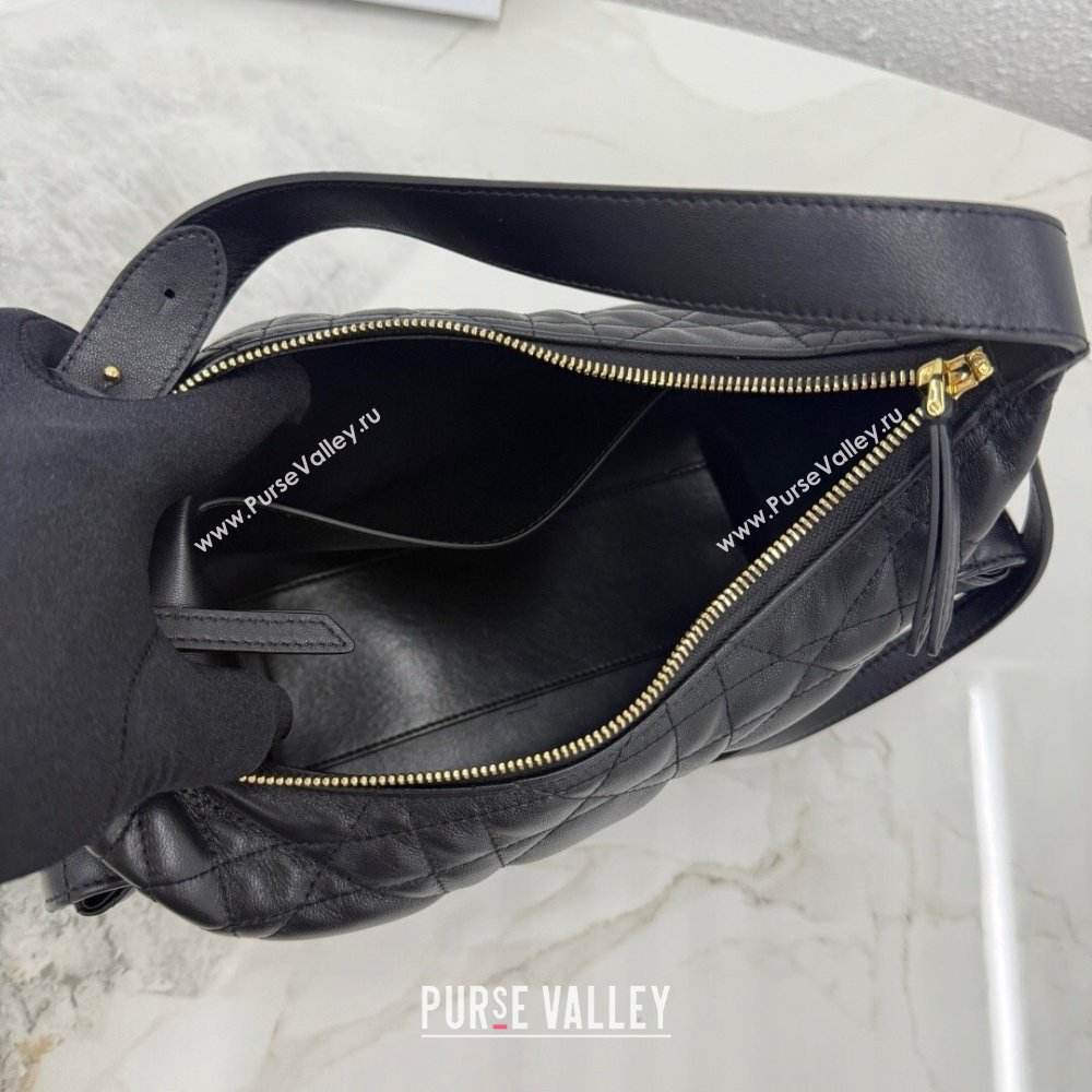 Dior Medium D-Dream Bag in Macrocannage Lambskin Black 2025 M6323 (XXG-250806015)