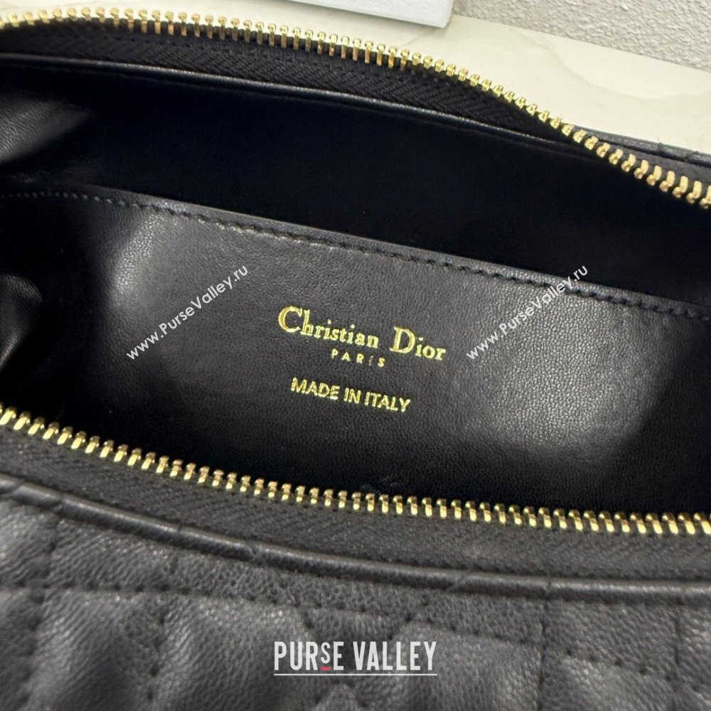 Dior Medium D-Dream Bag in Macrocannage Lambskin Black 2025 M6323 (XXG-250806015)