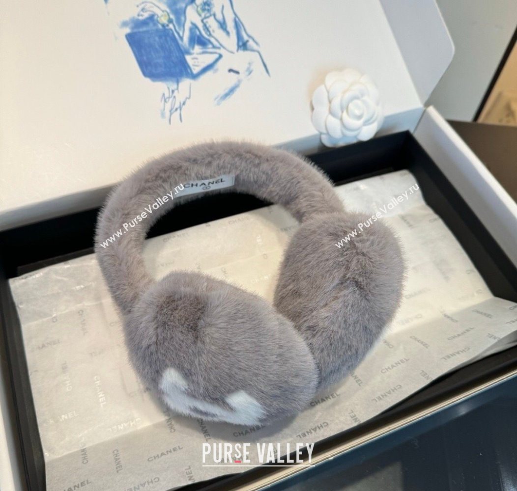 Chanel Earmuff Grey/White 2026 CH010509 (XMN-260105026)