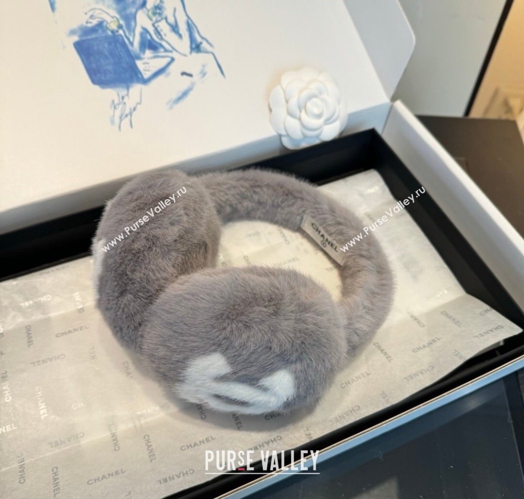 Chanel Earmuff Grey/White 2026 CH010509 (XMN-260105026)