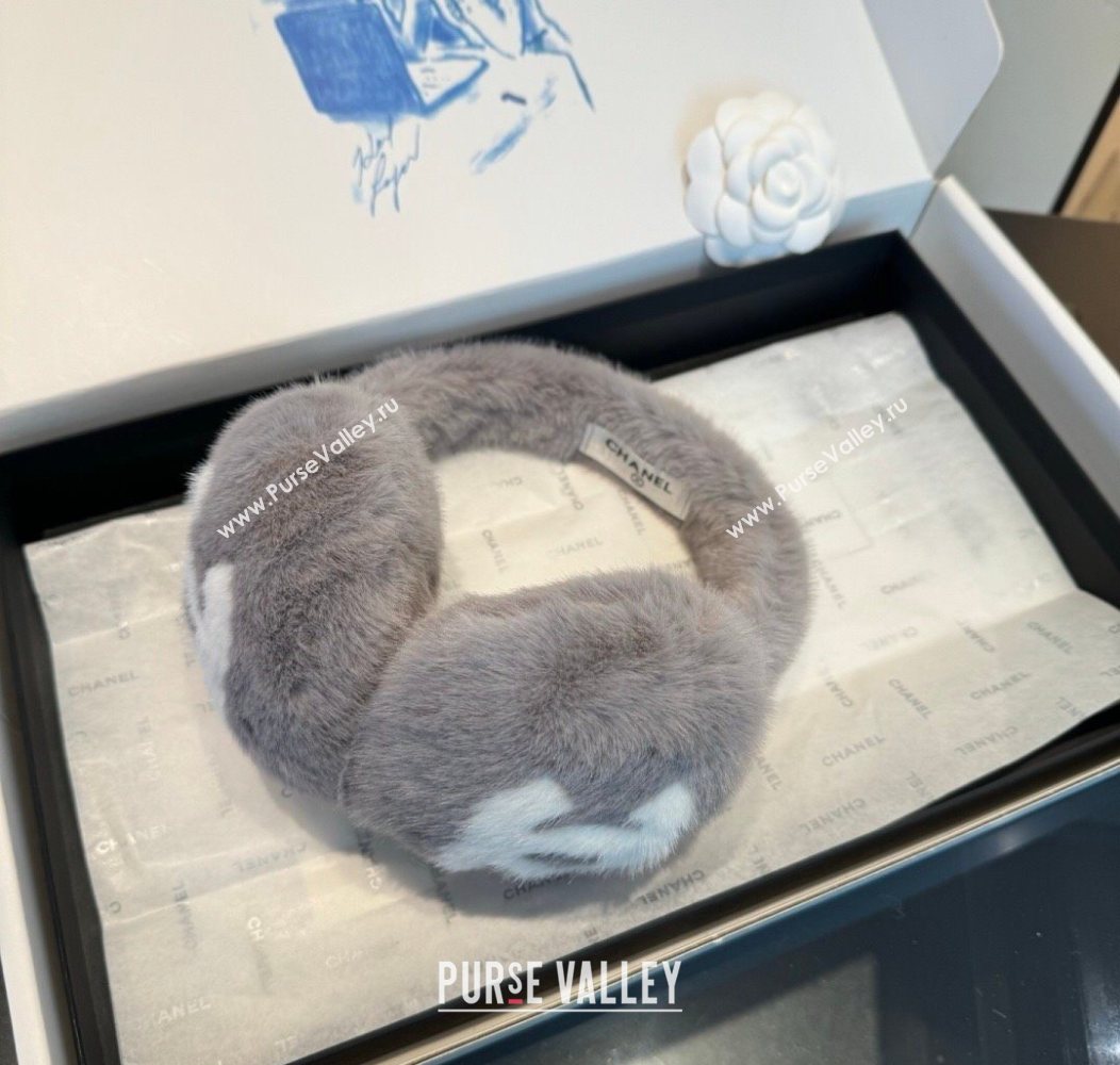 Chanel Earmuff Grey/White 2026 CH010509 (XMN-260105026)