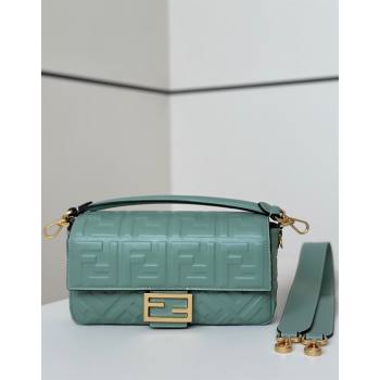 Fendi Baguette Medium Nappa Leather Bag Green 0135M 20250628 (CL-250628013)