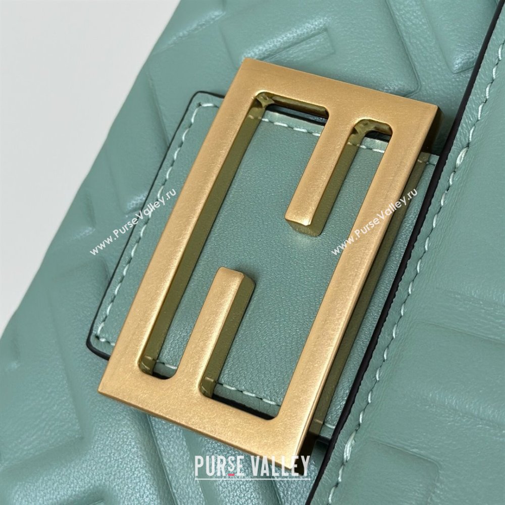 Fendi Baguette Medium Nappa Leather Bag Green 0135M 20250628 (CL-250628013)