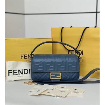 Fendi Baguette Medium Nappa Leather Bag Dark Blue 0135M 20250628 (CL-250628012)