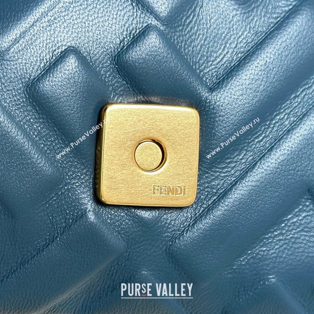 Fendi Baguette Medium Nappa Leather Bag Dark Blue 0135M 20250628 (CL-250628012)