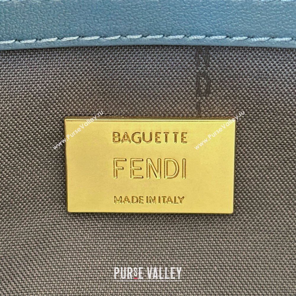Fendi Baguette Medium Nappa Leather Bag Dark Blue 0135M 20250628 (CL-250628012)
