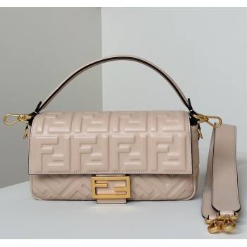 Fendi Baguette Medium Nappa Leather Bag 0135M Nude Pink 2025 0807 (CL-250807008)