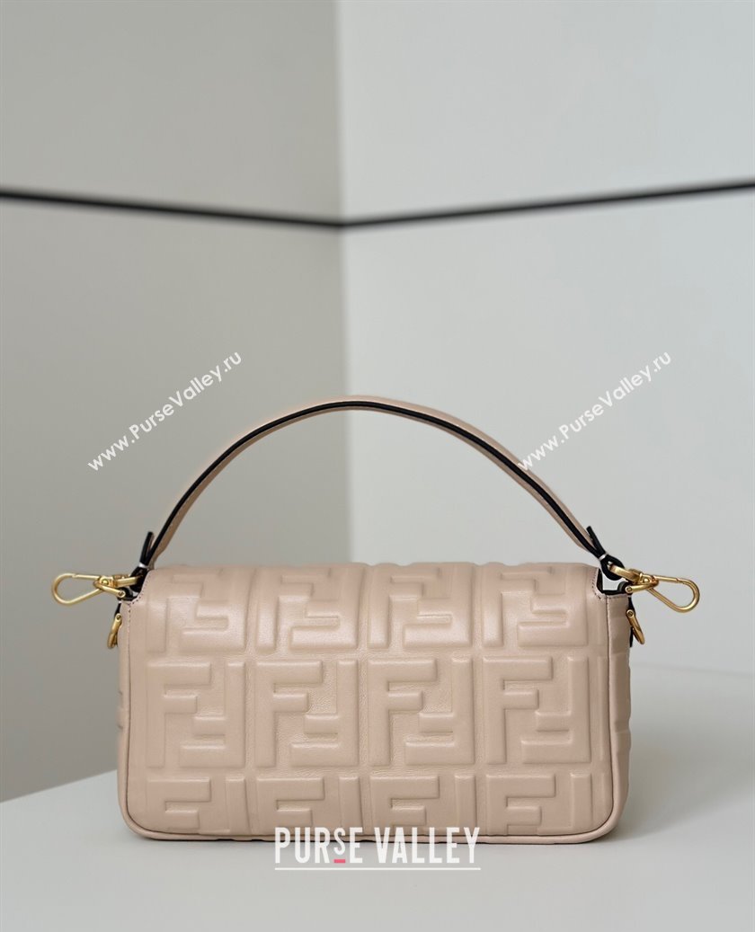 Fendi Baguette Medium Nappa Leather Bag 0135M Nude Pink 2025 0807 (CL-250807008)