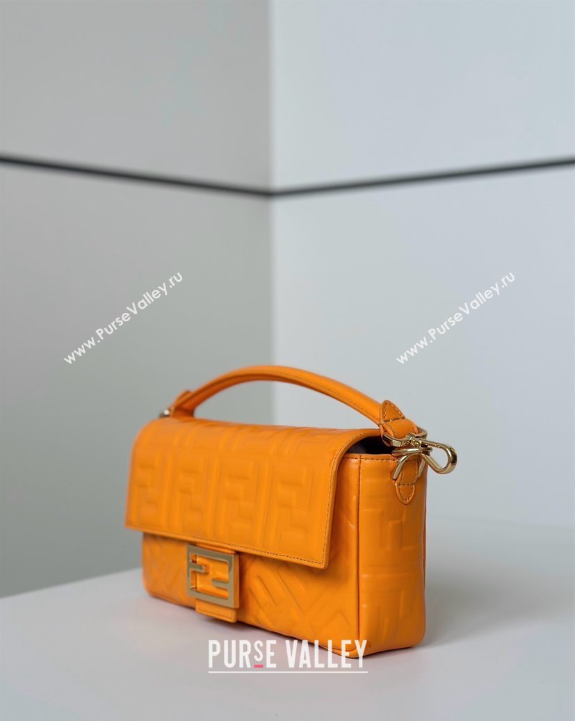 Fendi Baguette Medium Nappa Leather Bag 0135M Light Orange 2025 0807 (CL-250807010)
