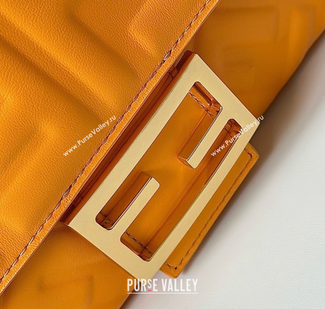 Fendi Baguette Medium Nappa Leather Bag 0135M Light Orange 2025 0807 (CL-250807010)
