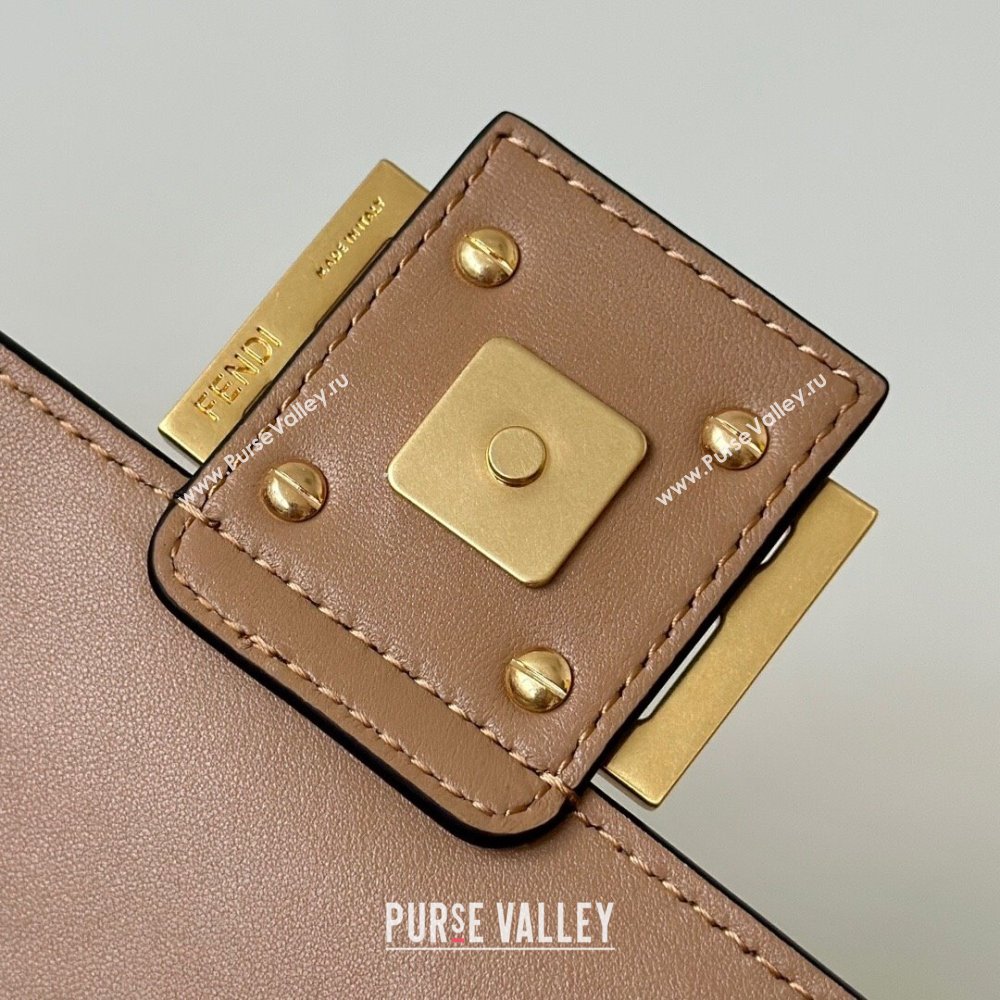Fendi Baguette Medium Nappa Leather Bag 0135M Dark Beige 2025 0807 (CL-250807006)