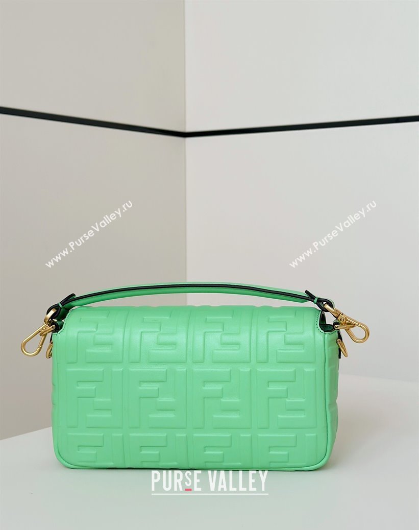 Fendi Baguette Medium Nappa Leather Bag 0135M Light Green 2025 0807 (CL-250807007)