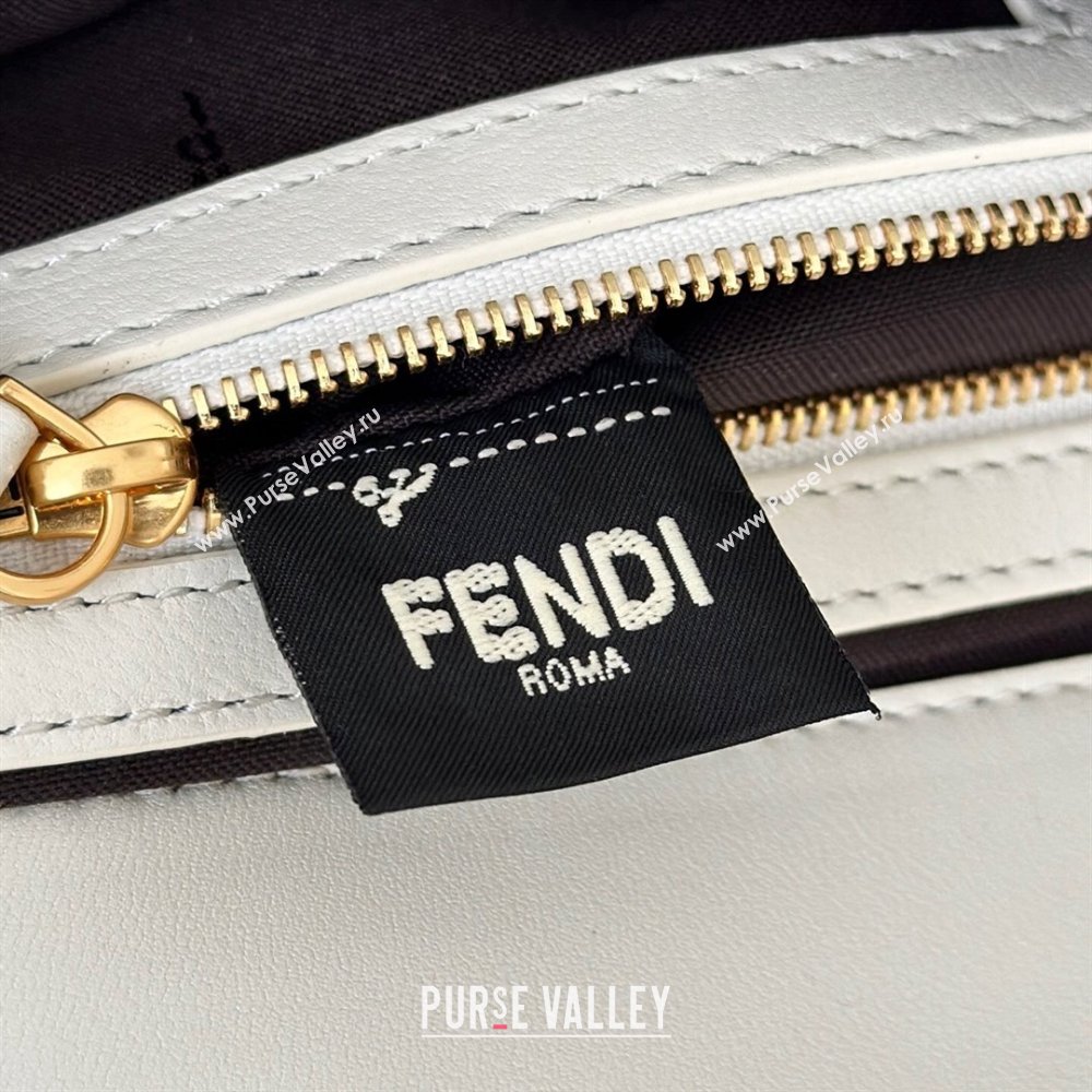 Fendi Baguette Medium Nappa Leather Bag 0135M White 2025 0807 (CL-250807011)