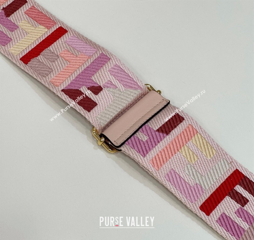 Fendi Strap You Canvas FF Shoulder Strap 140cm Light Pink 2024 907 (CL-240219097)