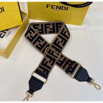 Fendi Strap You Canvas FF Shoulder Strap 140cm Brown/Black 2024 907 (CL-240219098)