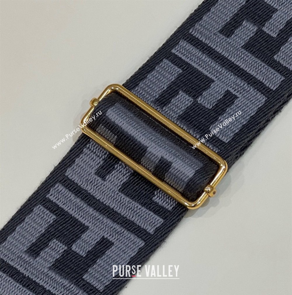 Fendi Strap You Canvas FF Shoulder Strap 140cm Grey/White 2024 907 (CL-240219099)