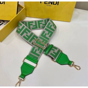 Fendi Strap You Canvas FF Shoulder Strap 140cm Green 2024 907 (CL-240219100)