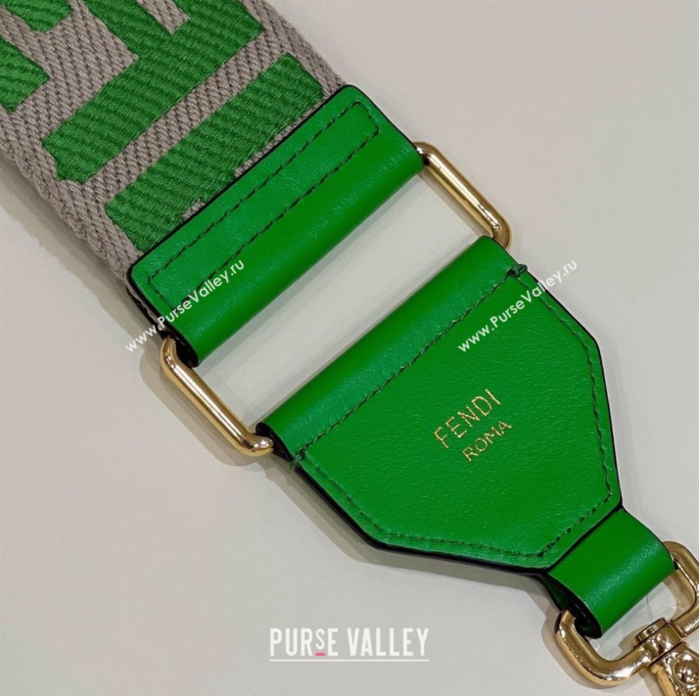 Fendi Strap You Canvas FF Shoulder Strap 140cm Green 2024 907 (CL-240219100)