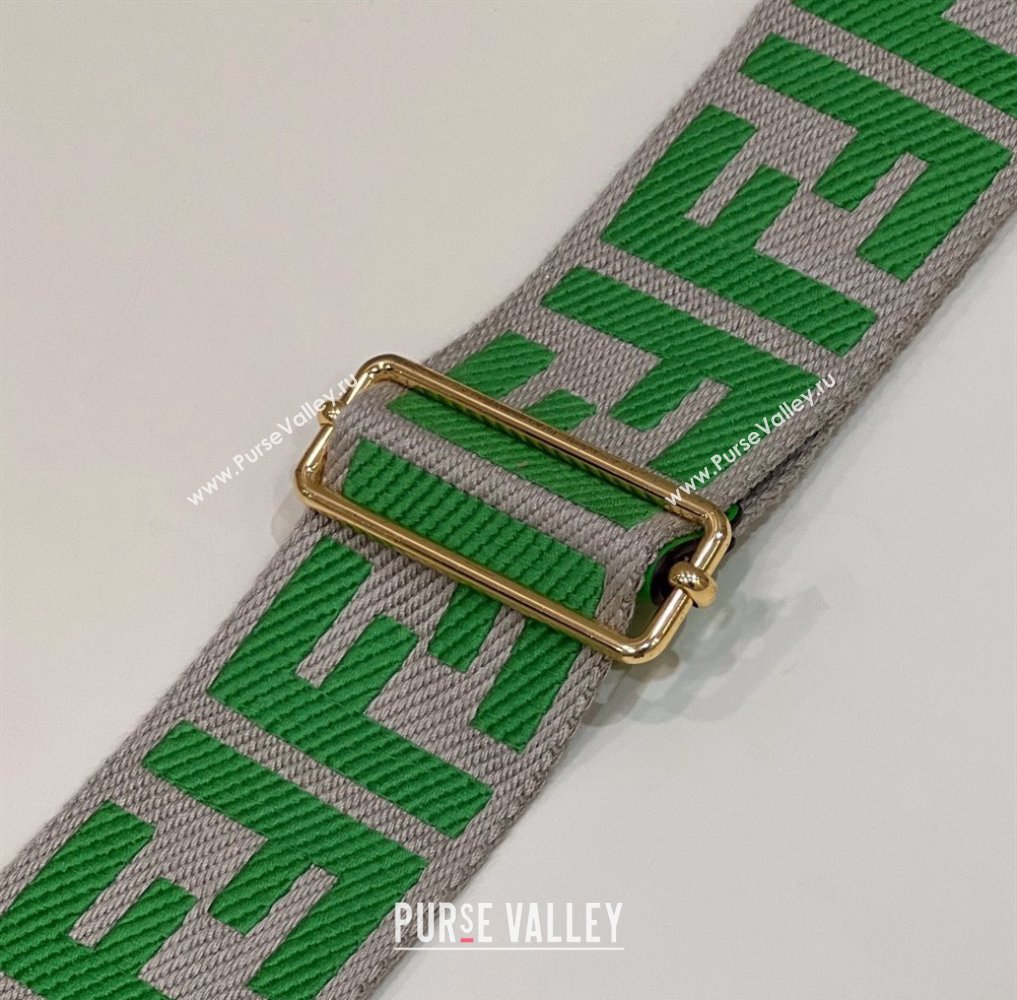 Fendi Strap You Canvas FF Shoulder Strap 140cm Green 2024 907 (CL-240219100)