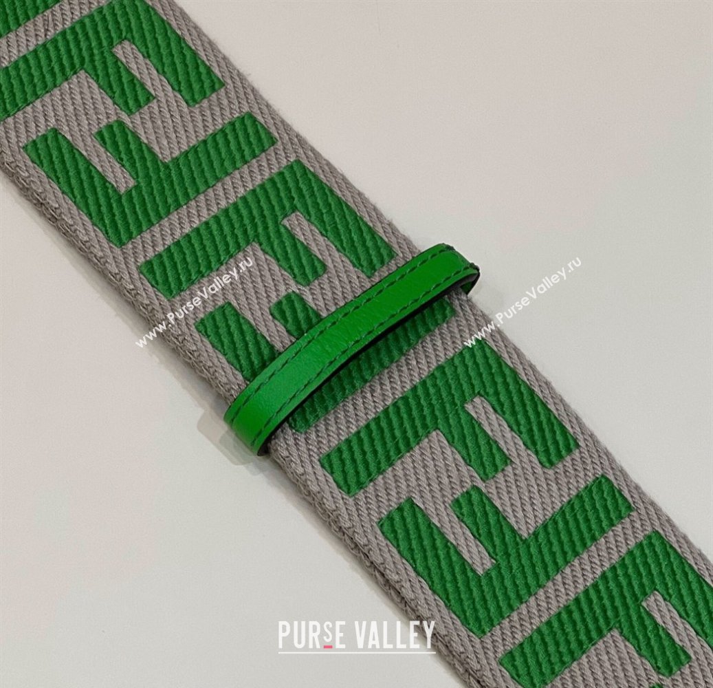 Fendi Strap You Canvas FF Shoulder Strap 140cm Green 2024 907 (CL-240219100)