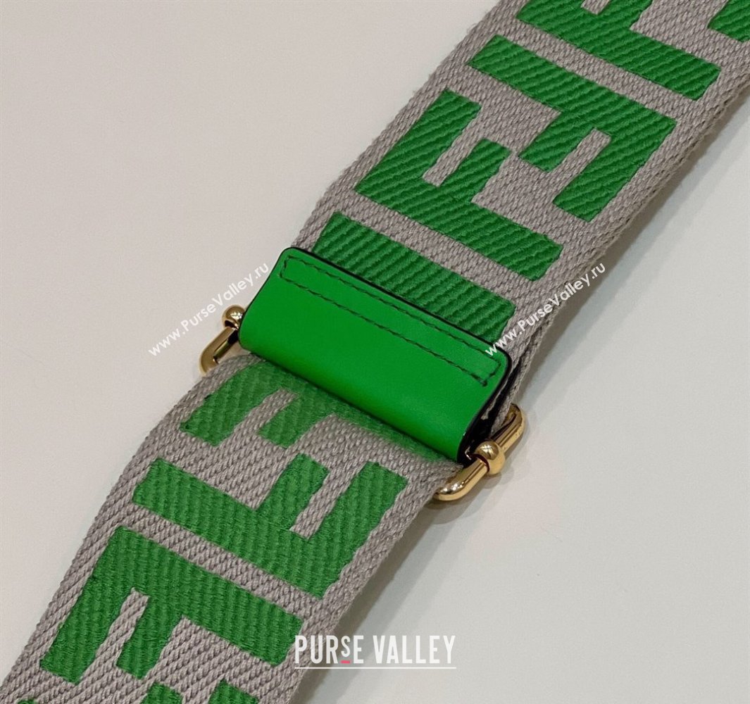 Fendi Strap You Canvas FF Shoulder Strap 140cm Green 2024 907 (CL-240219100)