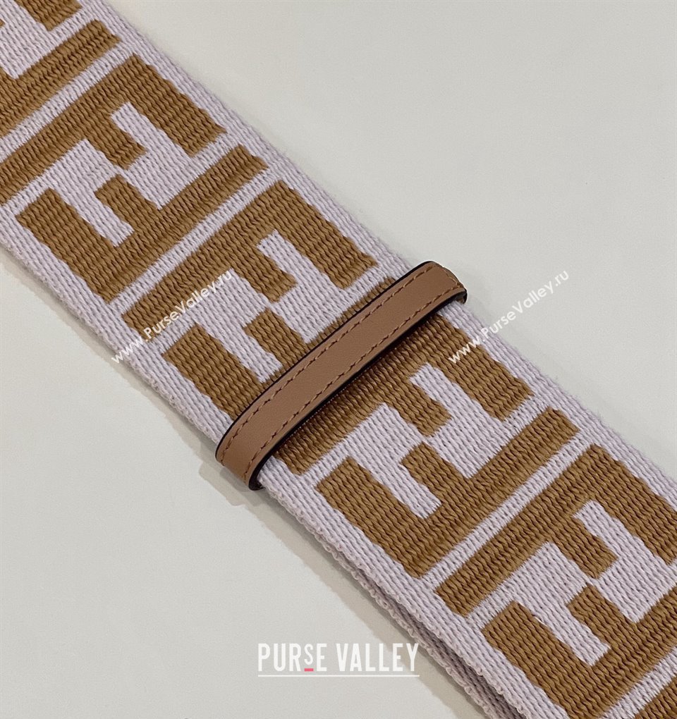 Fendi Strap You Canvas FF Shoulder Strap 140cm Brown/Pink 2024 907 (CL-240219101)