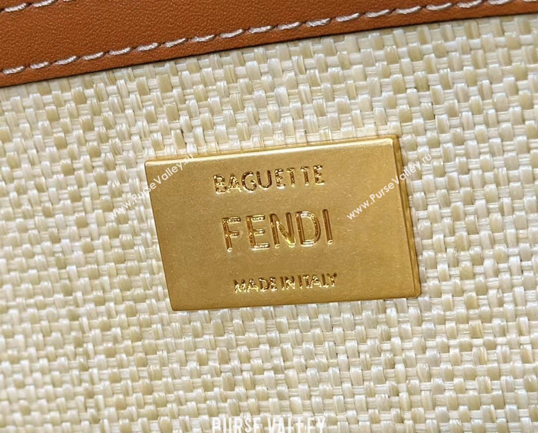 Fendi Baguette Medium Bag in FF Canvas Beige 2024 0159BM (CL-240219102)