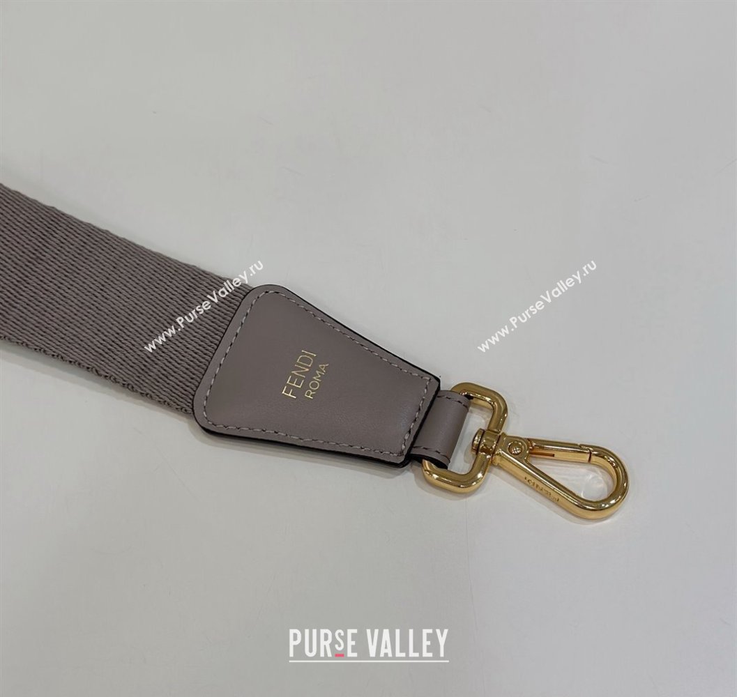 Fendi Strap You Canvas FF Shoulder Strap 4x133cm Grey 2024 913 (CL-240219111)