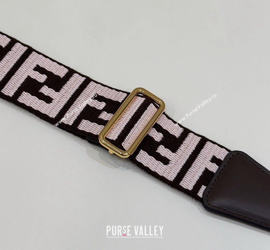 Fendi Strap You Canvas FF Shoulder Strap 4x133cm Brown 2024 913 (CL-240219112)