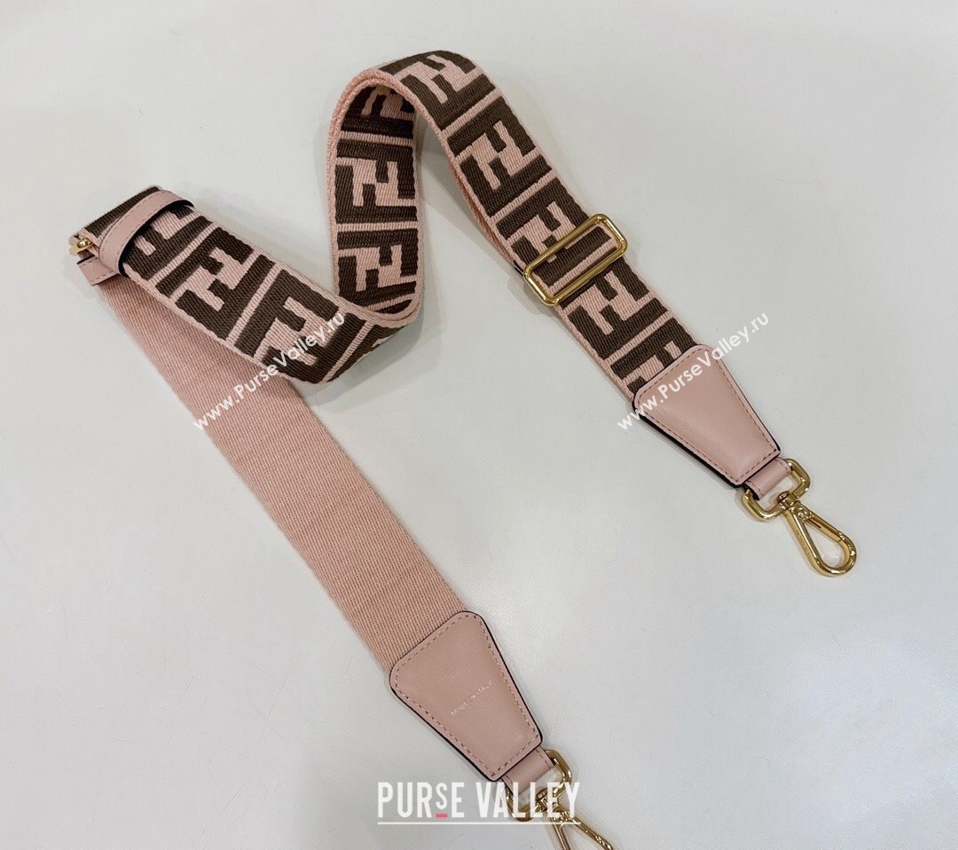 Fendi Strap You Canvas FF Shoulder Strap 4x133cm Light Pink 2024 913 (CL-240219116)